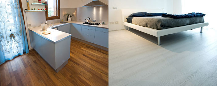 Posa pavimenti in legno laminati